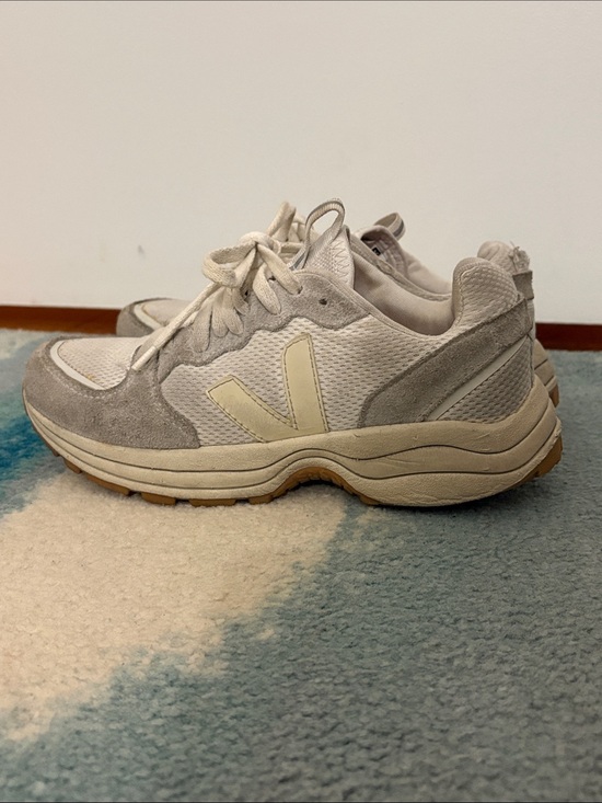 Veja Shoes - Veja Neutral Beige Suede & Mesh Sneakers